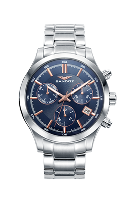 RELOJ SANDOZ 81383-37 CAB. CASUAL DIAMETRO 43MM